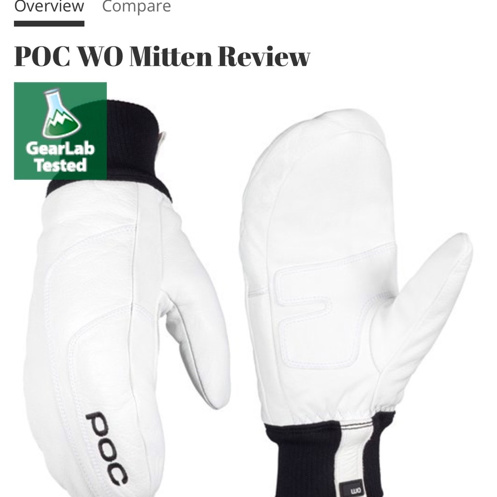 POC White Mittens